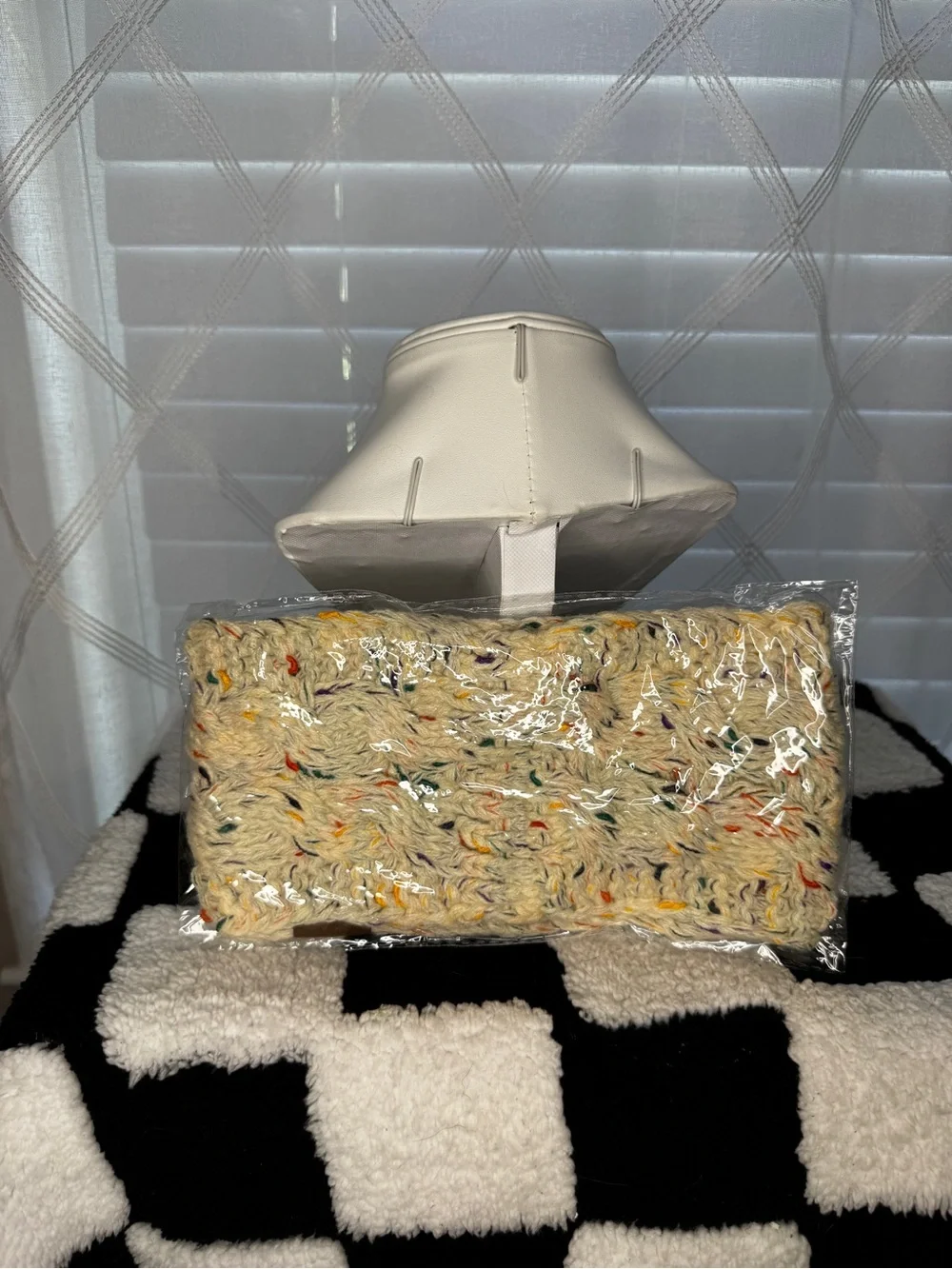 NWT C.C. Confetti Cable Knit Headband / Ear Warmer - Cream